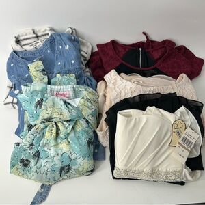 Girls dress lot- 6 items various sizes